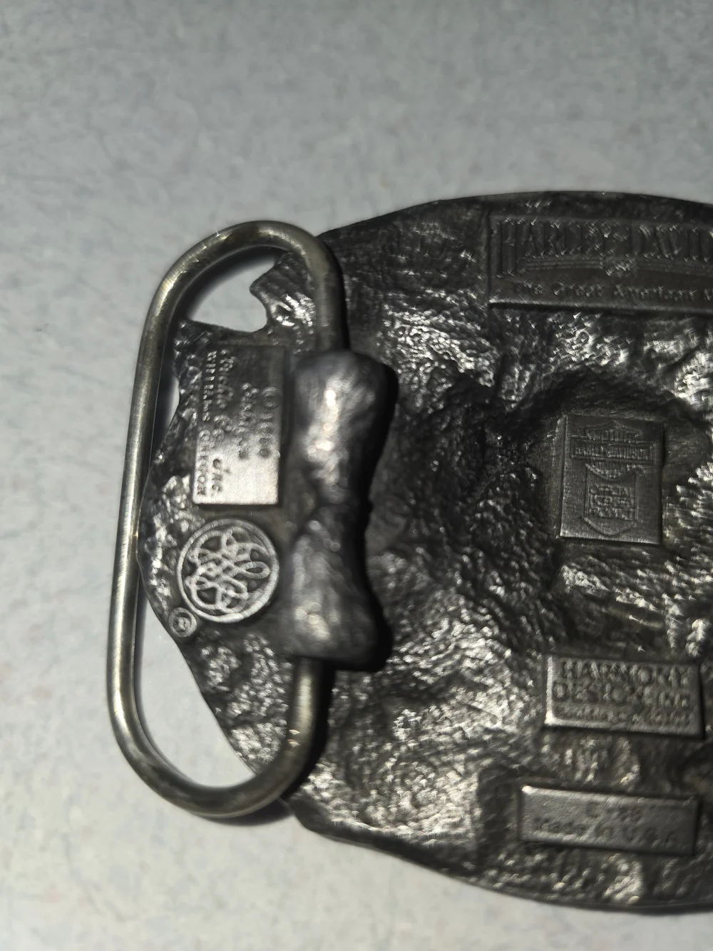 Harley-Davidson Silver Eagle 'Made in USA' Belt Buckle